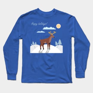 Christmas deer Long Sleeve T-Shirt